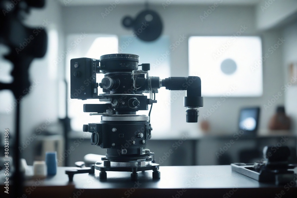 microscope in laboratory