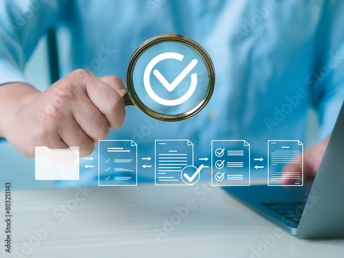 Canvastavla Document Management Checking System, online documentation database and process manage files, Magnifier check and focus to document folder, documentation