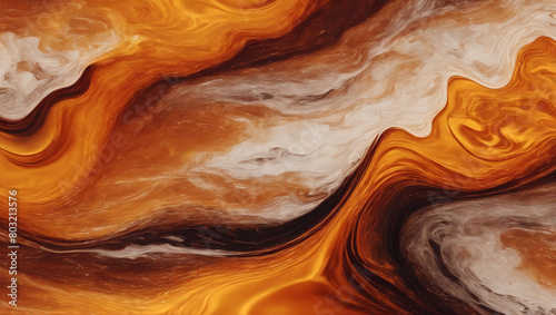 Visuals of liquid magma in warm shades of amber orange, pulsating and pulsing against a plain background with subtle lighting, capturing the essence of passion and vitality ULTRA HD 8K