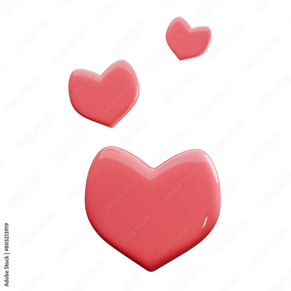 3D Model Red Heart