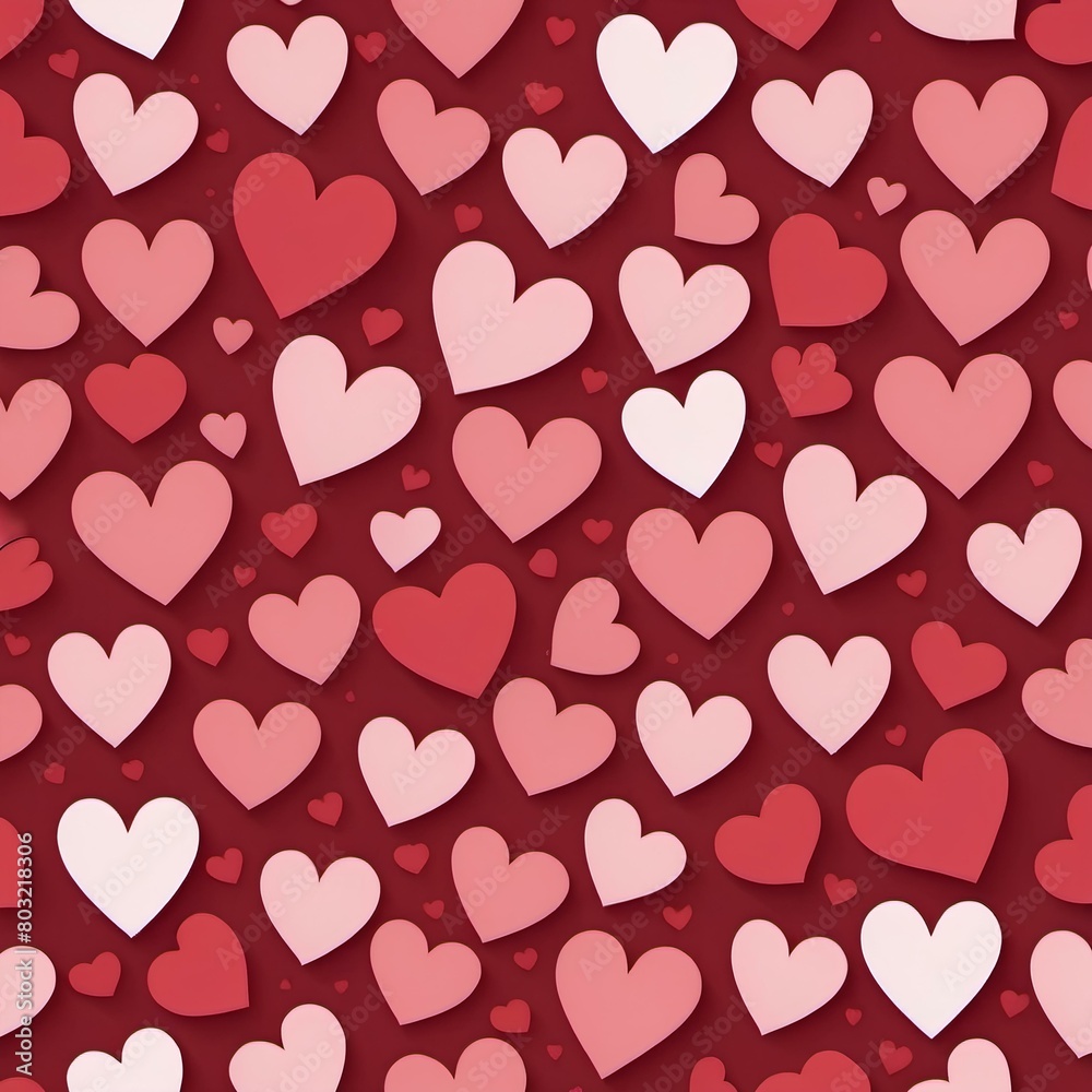 seamless pattern with hearts, seamless pattern with red hearts, red hearts background, background, seamless, red hearts seamless, red heart pattern