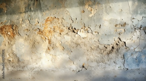 old weathered whitewashed wall texture background photo