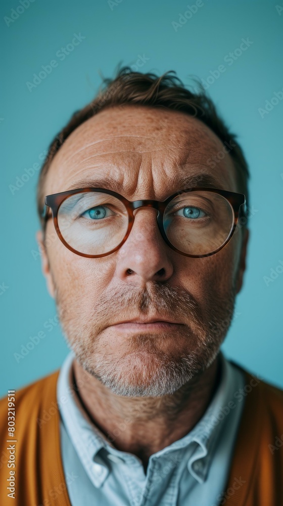 Portrait of a man with glasses Portrait of a man with glasses