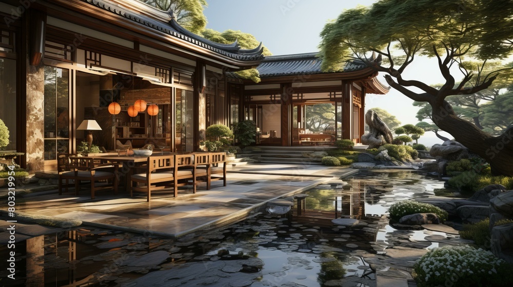 Courtyard with a view of the garden Courtyard with a view of the garden