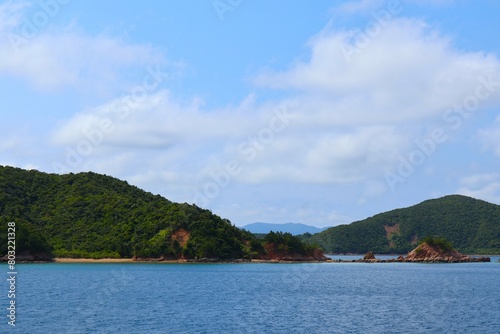 加計呂麻島の海岸と森林