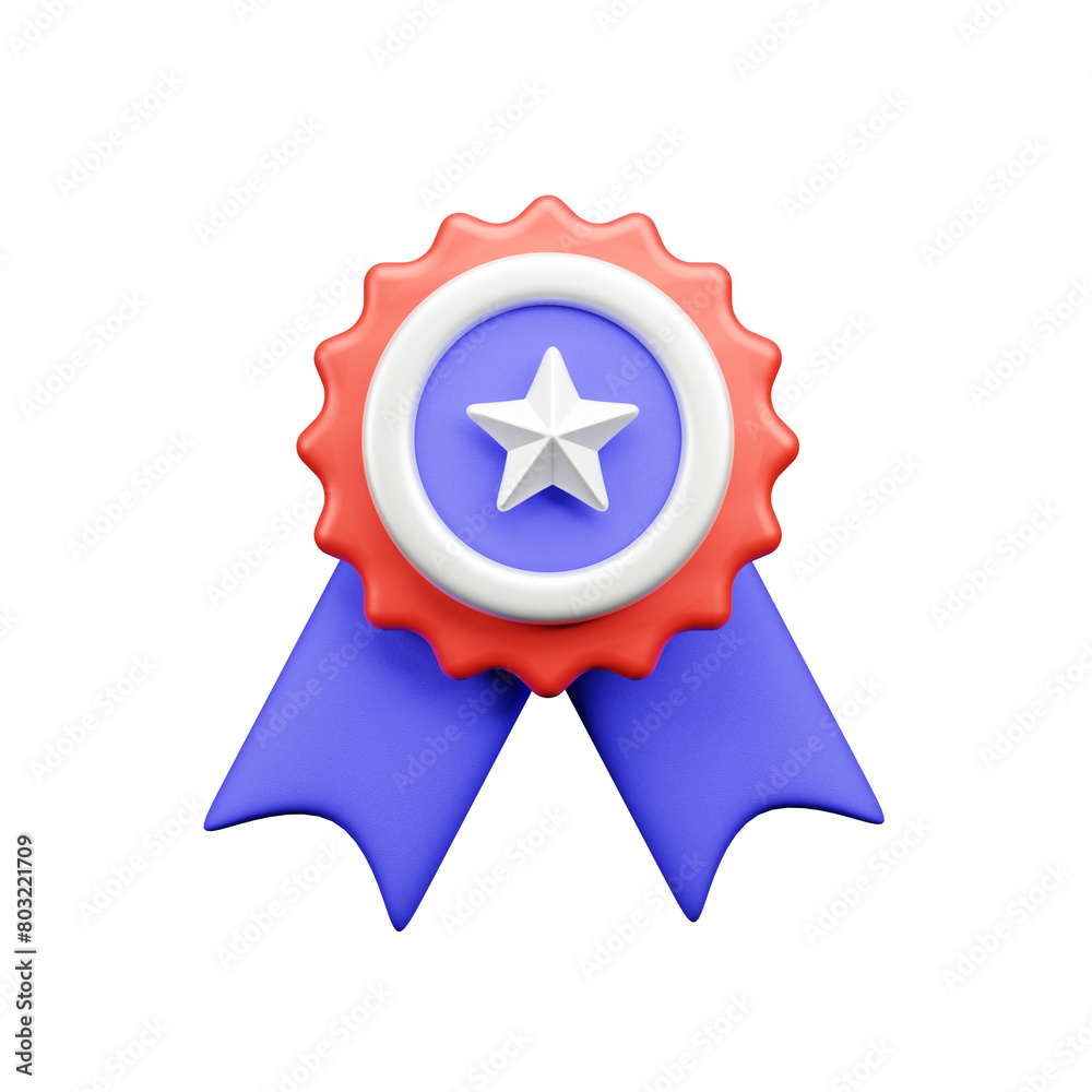 4th of July 3d icon illustration or American Independence Day 3D Icon illustration 4th of July 3d icon illustration or American Independence Day 3D Icon illustration