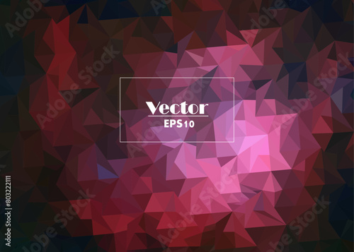 gemstone garnet digital abstract image vector stylized from triangles