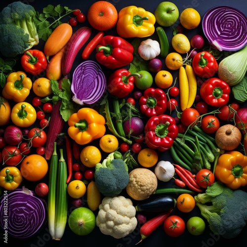 Vibrant Vegetable Medley  An Array of Fresh Produce