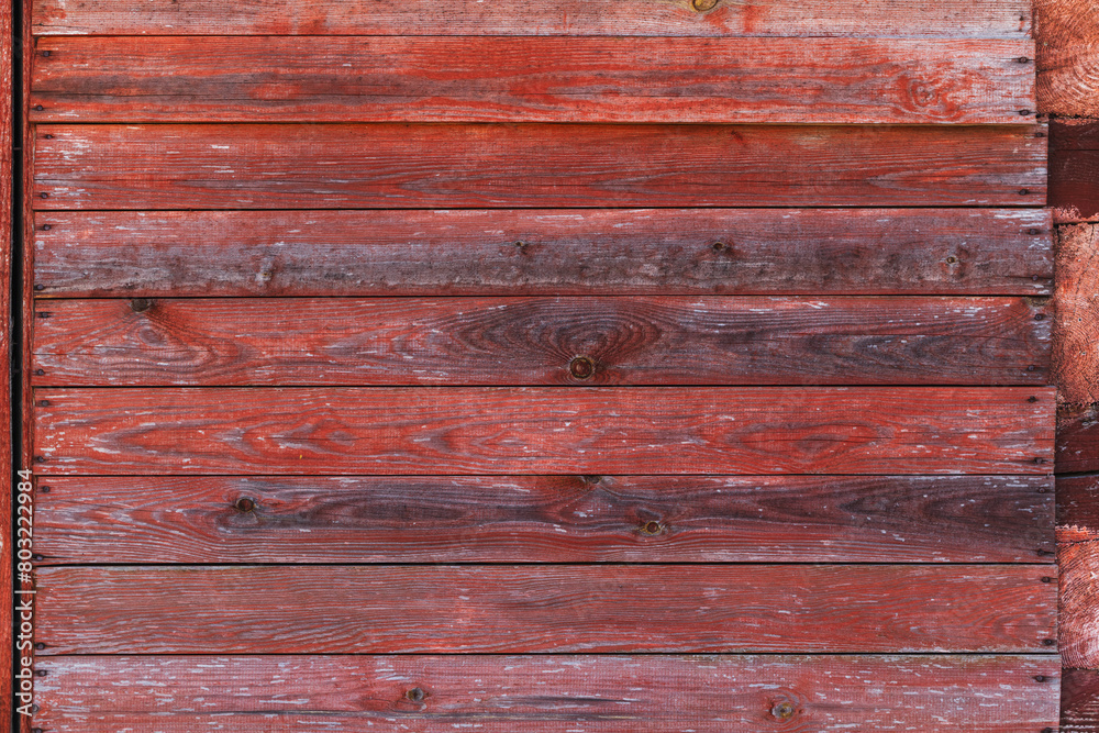 Old red wooden wall, abstract background texture Old red wooden wall, abstract background texture