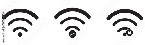 Antenna icon set. Radio antenna icon. Radio tower icons. Communication towers collection. Transmitter receiver wireless signal icons. Vector