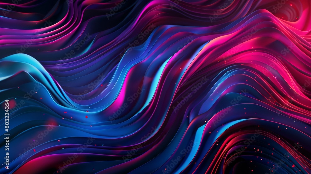 Vibrant waves of digital silk in motion Vibrant waves of digital silk in motion