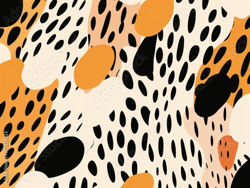 Versatile abstract animal prints for all seasons  textured seamless pattern in flat vector for contemporary home decor    flat graphic drawing