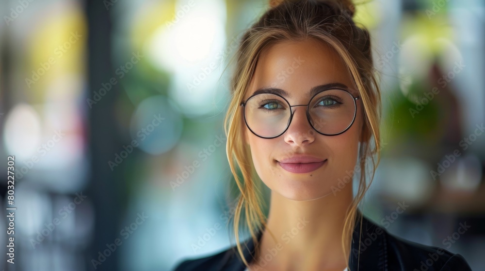 Craft an image of a businesswoman providing personalized service to a valued customer Craft an image of a businesswoman providing personalized service to a valued customer