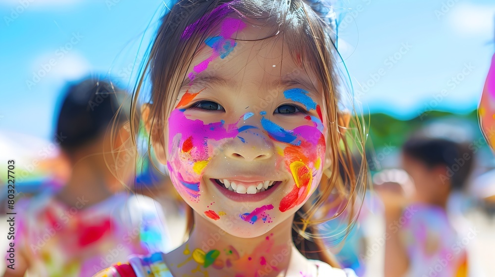 Joyful Face Painting at Lively Festival Joyful Face Painting at Lively Festival