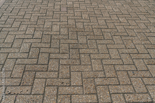 Close-up of a cobblestone walkway