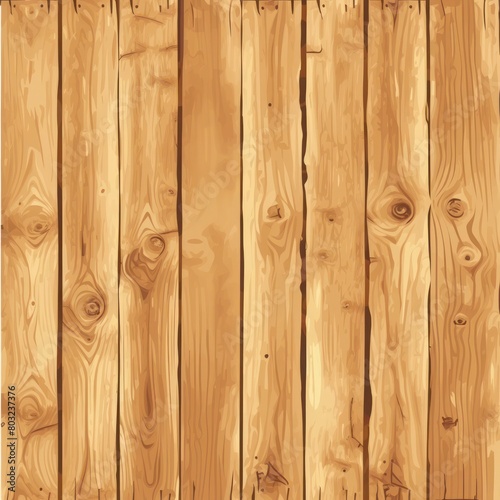 A seamless texture of light brown wooden planks