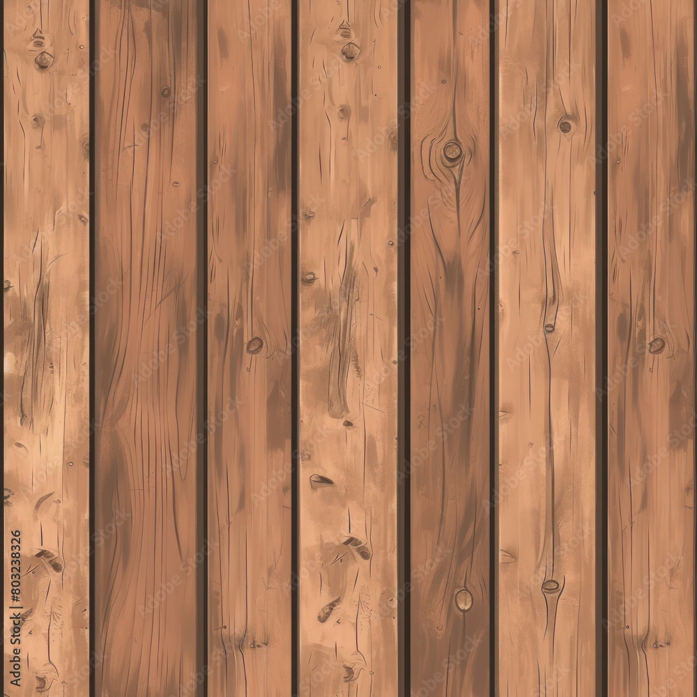 A seamless texture of wooden planks painted in brown A seamless texture of wooden planks painted in brown