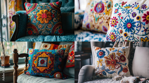 pillows on sofa © Alex