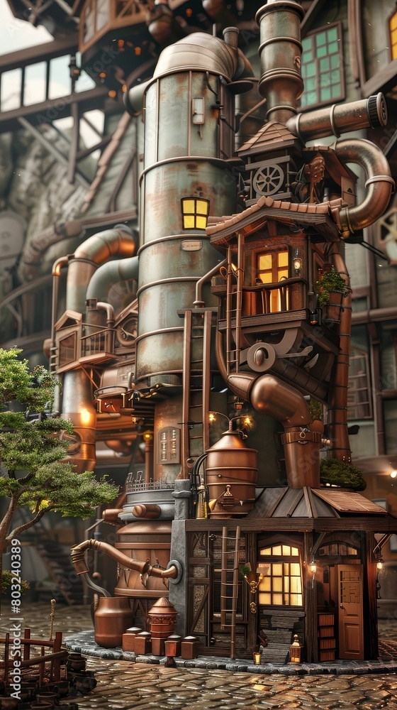A chocolate factory where the confections are crafted by magical creatures from folklore