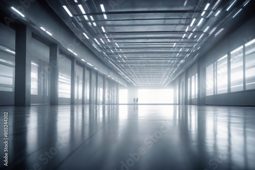empty corridor in building
