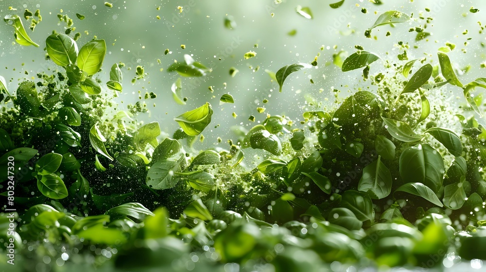 Dynamic Greenery: A Burst of Organic Elements Dynamic Greenery: A Burst of Organic Elements