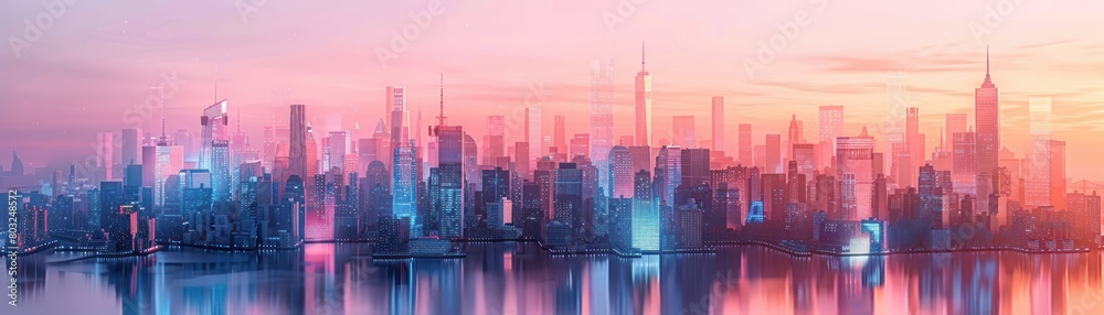 A timelapse video of a citys data usage, showing the ebb and flow of information throughout the day and night A timelapse video of a citys data usage, showing the ebb and flow of information throughout the day and night