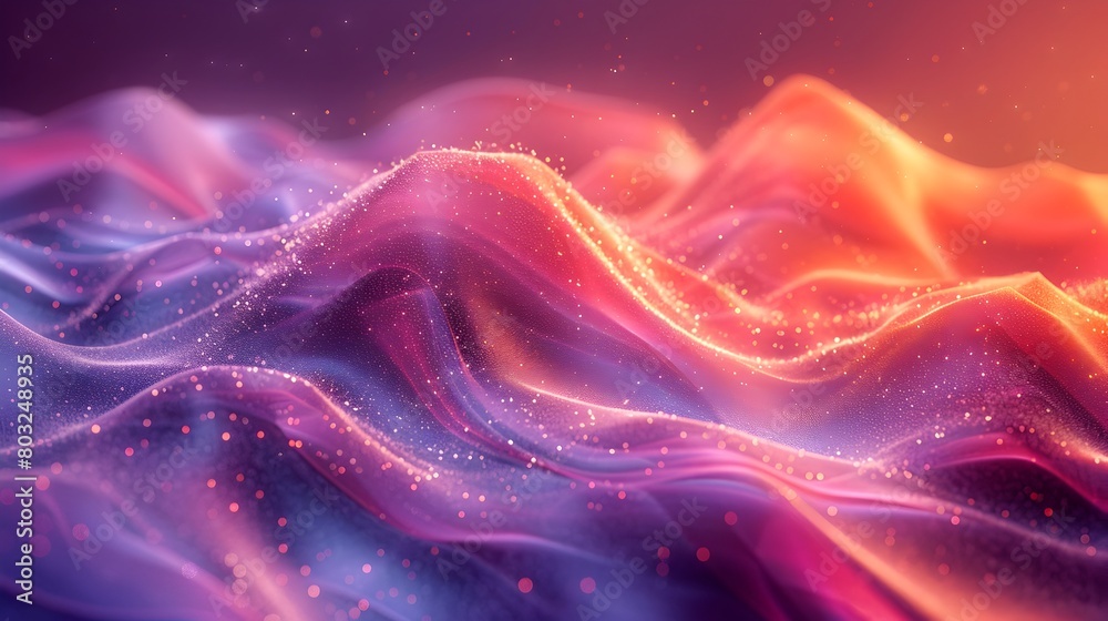 Mesmerizing Swirling Waves of Vibrant Ethereal Energy