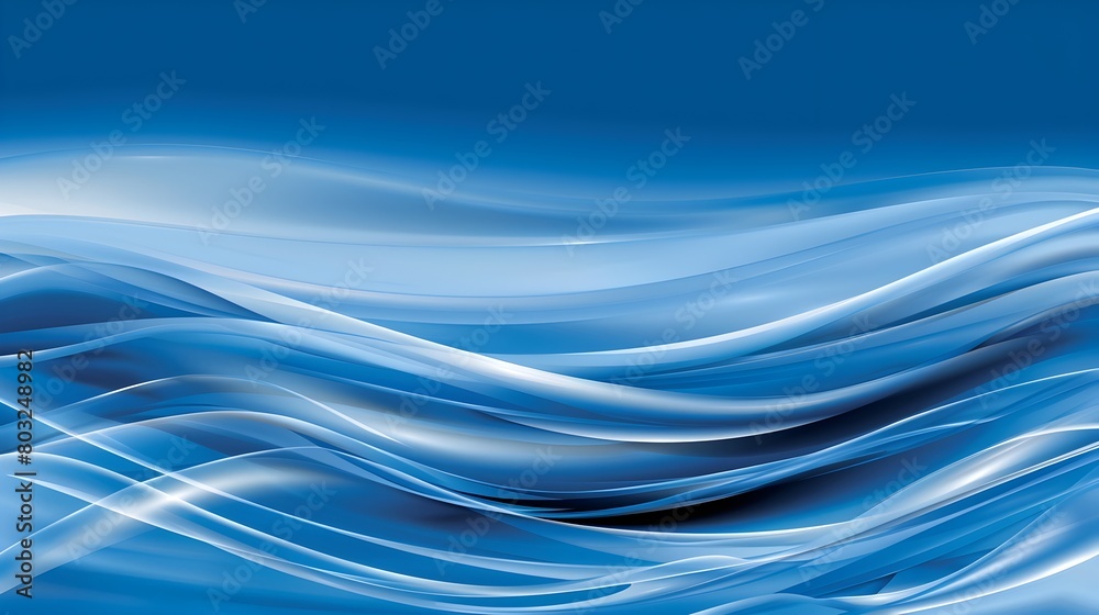 Elegant Oceanic Waves in Sleek Blue Gradient Design Elegant Oceanic Waves in Sleek Blue Gradient Design