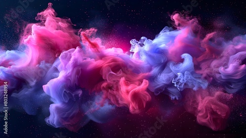 Vibrant Cosmic Explosion of Color and Light in Mesmerizing Surreal Composition
