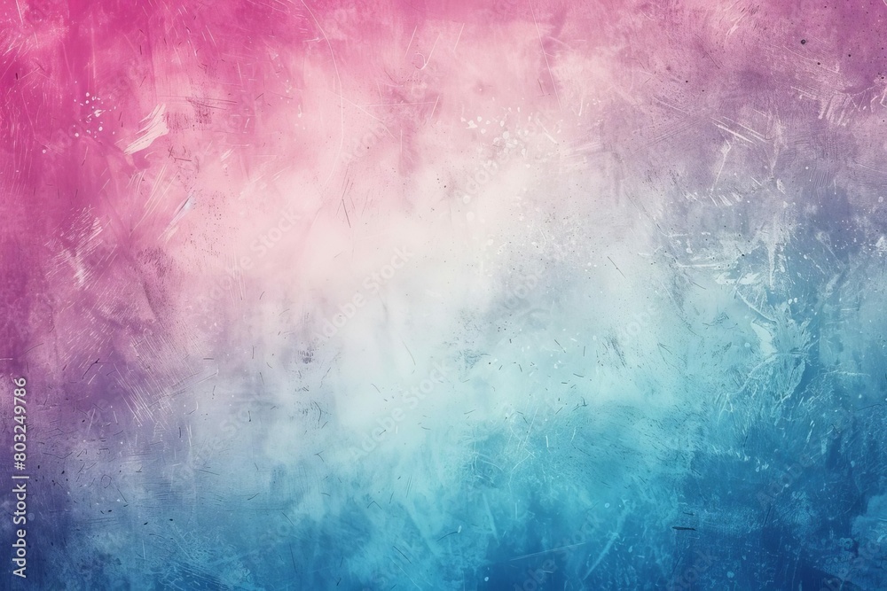 soft pastel pink and blue gradient with grungy texture and bright glow abstract background