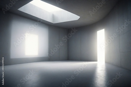 empty white room