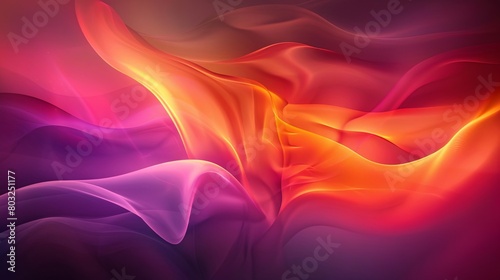 Vibrant abstract fluid art in warm colors