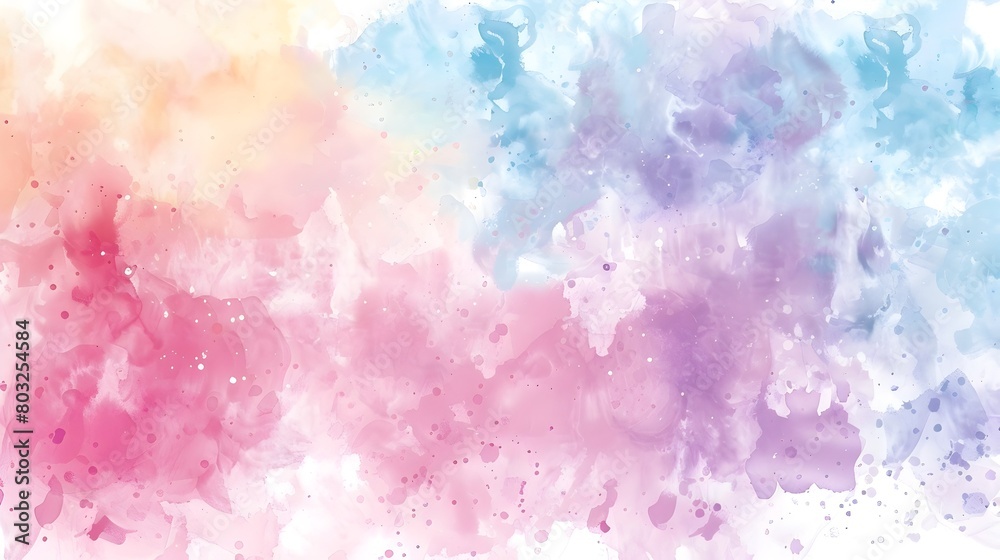 Vibrant Watercolor Pastel Splashes and Abstract Background Vibrant Watercolor Pastel Splashes and Abstract Background