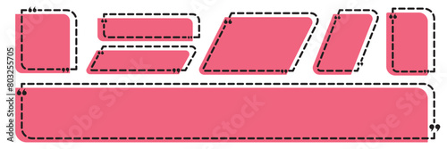 Quote text in speech bubble. Quote bubble testimonial banners. Quote box frames. Blank template quote text info design boxes quotation bubble blog quotes symbols. 11:11