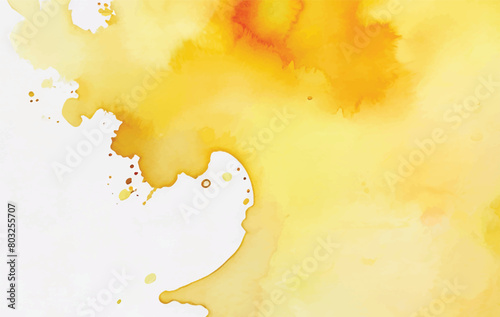 watercolor yellow background vector template
