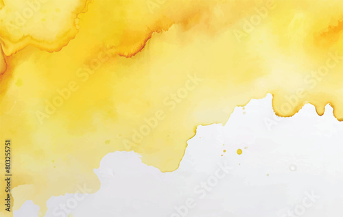 watercolor yellow background vector template