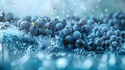 The Process of Making Grape Wine: Crushing Grapes, Stem Removal, Fermentation, Alcoholization, and Aging. Concept Crushing Grapes, Stem Removal, Fermentation, Alcoholization, Aging photo