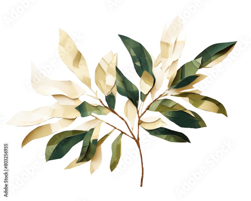 PNG Plant art leaf white background.