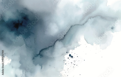 watercolor blue background vector template