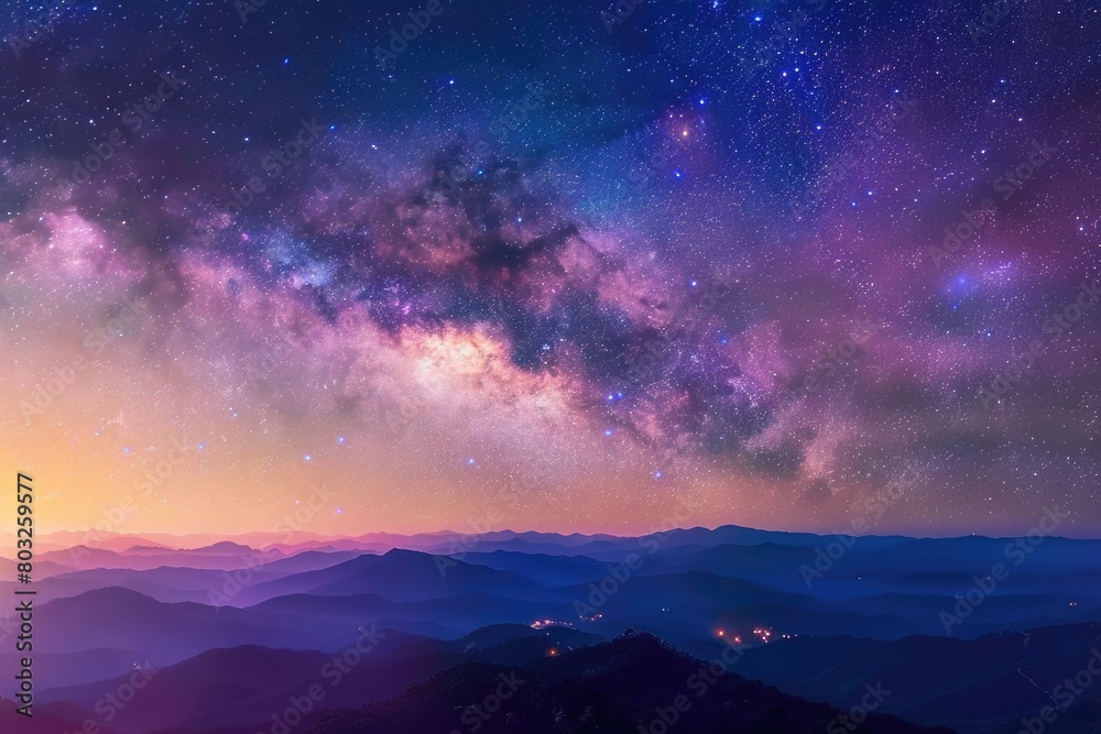 A stunning image of the night sky filled with stars. Perfect for backgrounds or astronomy-related designs