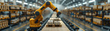 Robotic arm in automated warehouse