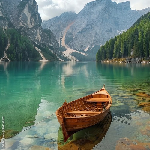 boat on the lake