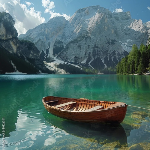 boat on the lake