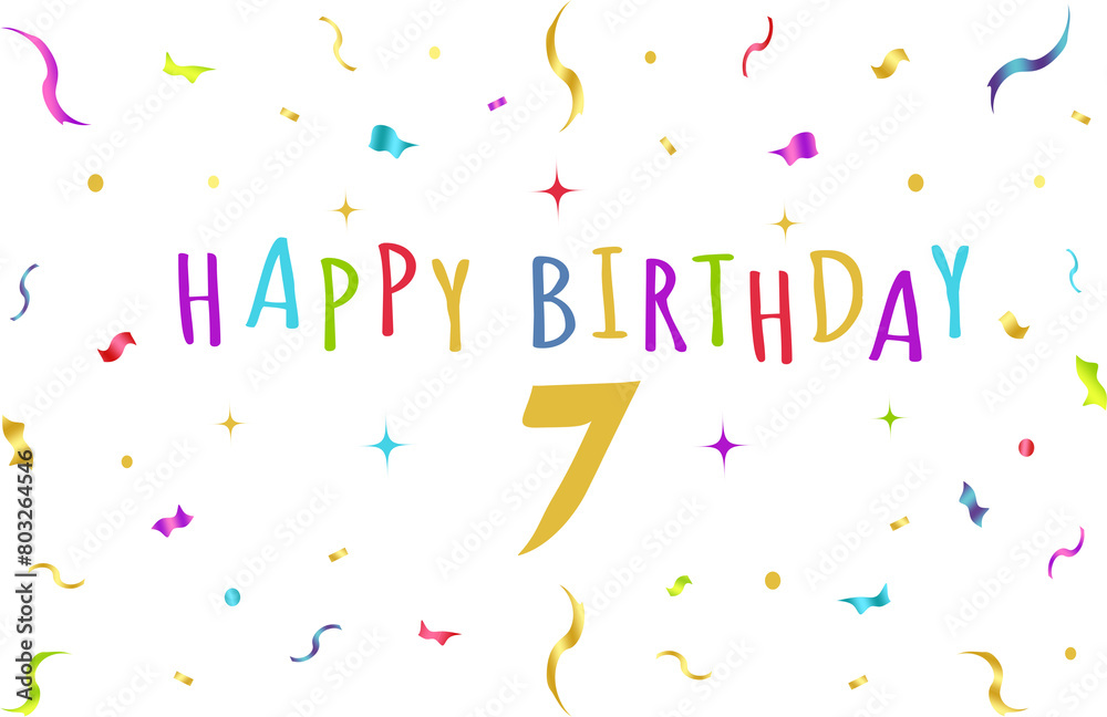 happy birthday graphics, confeti, banner, background, tv wallpaper