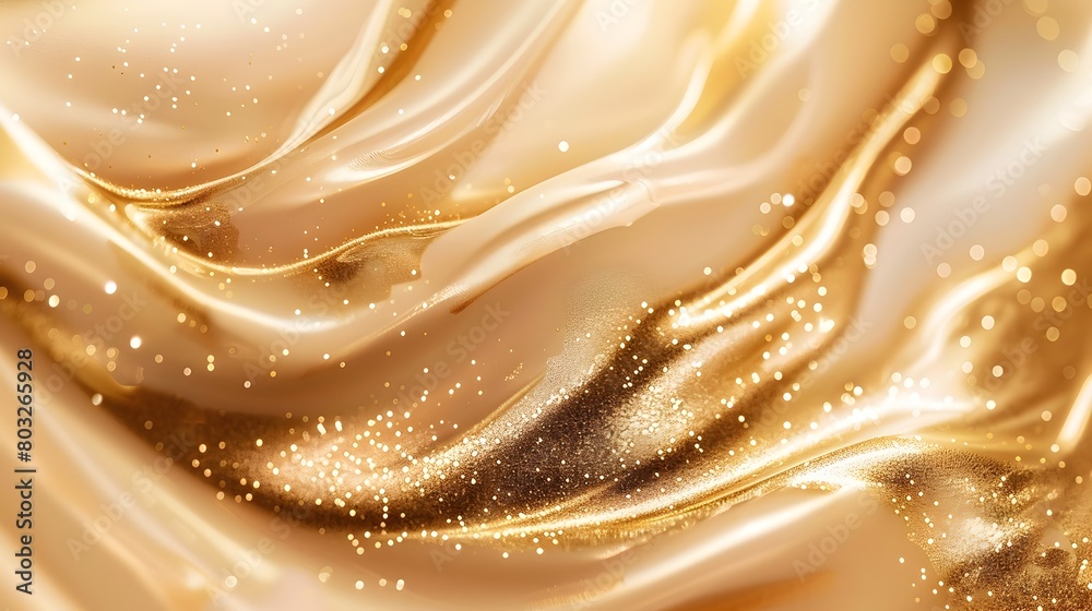 Flowing Golden Liquid Abstraction with Shimmering Textures and Streamlined Elegance Flowing Golden Liquid Abstraction with Shimmering Textures and Streamlined Elegance