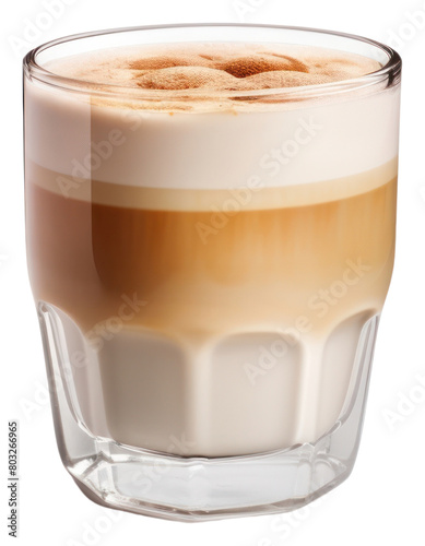 PNG Cafe au lait coffee latte drink.