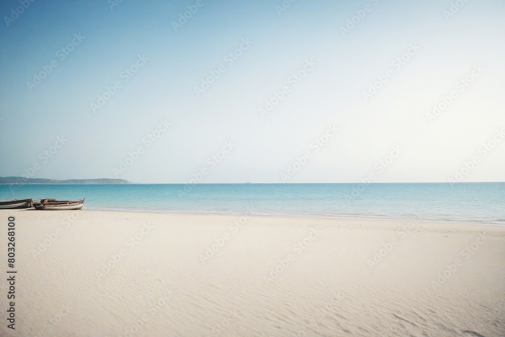 Fototapeta premium beach with white sand beach