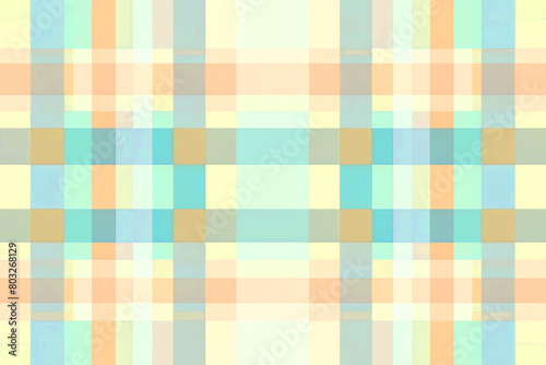 abstract pastel tartan plaid and stripe pattern with cute cotton candy color background