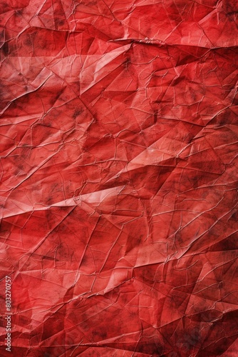 Wallpaper Mural Detailed view of a red piece of paper, suitable for various design projects Torontodigital.ca