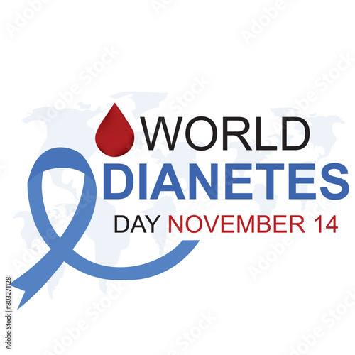 world diabetes day vector background